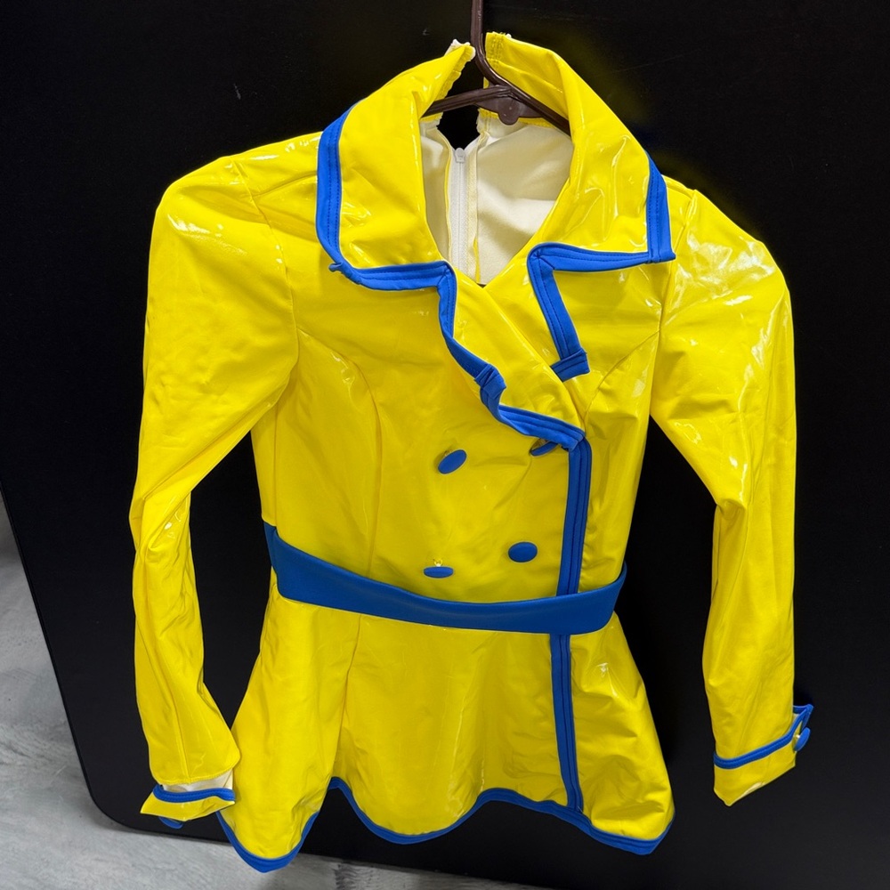 Yellow and Blue Women's Jacket
